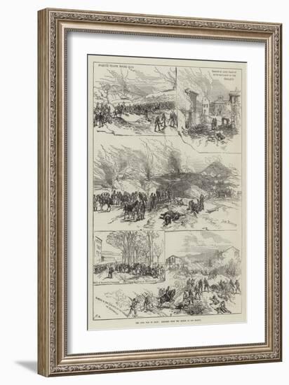 The Civil War in Spain, Sketches from the Battle of San Marcos-Charles Robinson-Framed Giclee Print