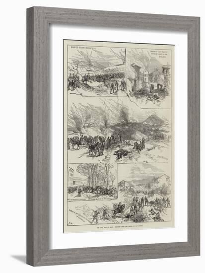 The Civil War in Spain, Sketches from the Battle of San Marcos-Charles Robinson-Framed Giclee Print