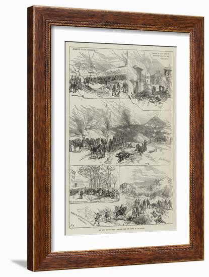 The Civil War in Spain, Sketches from the Battle of San Marcos-Charles Robinson-Framed Giclee Print