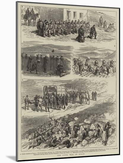 The Civil War in Spain-Godefroy Durand-Mounted Giclee Print