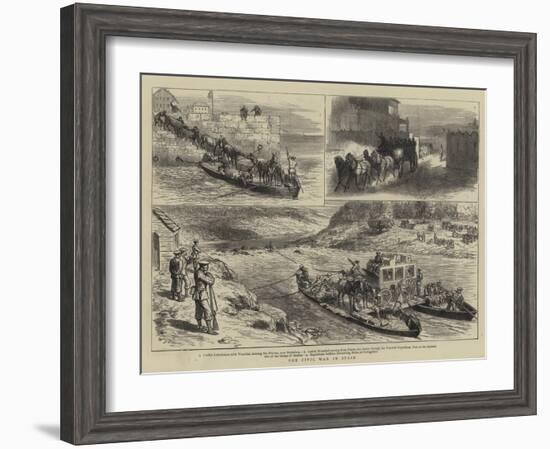 The Civil War in Spain-Godefroy Durand-Framed Giclee Print