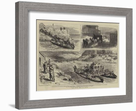 The Civil War in Spain-Godefroy Durand-Framed Giclee Print