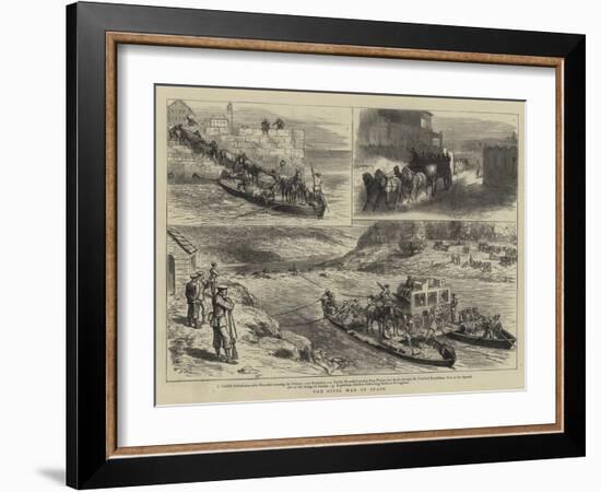 The Civil War in Spain-Godefroy Durand-Framed Giclee Print