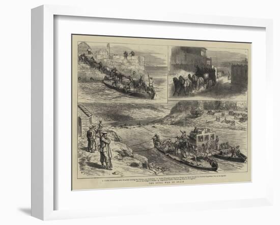 The Civil War in Spain-Godefroy Durand-Framed Giclee Print