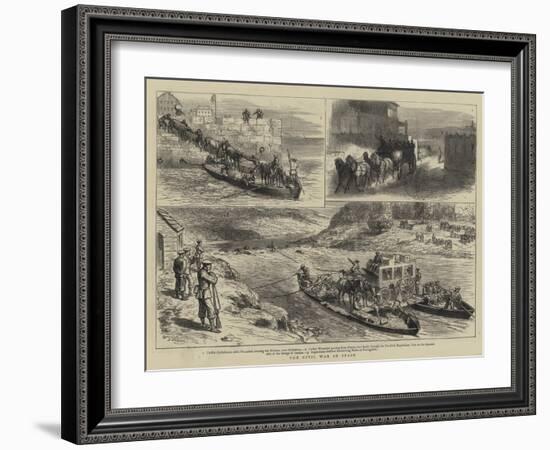 The Civil War in Spain-Godefroy Durand-Framed Giclee Print