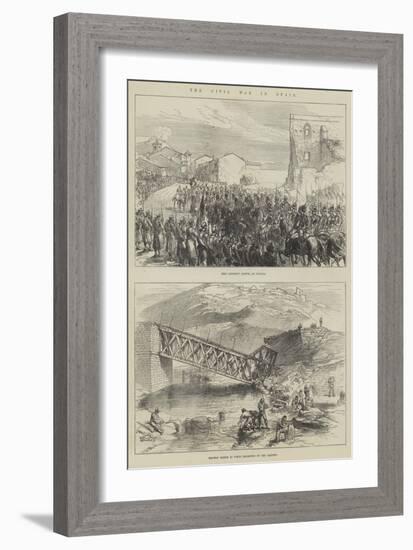 The Civil War in Spain-Charles Robinson-Framed Giclee Print