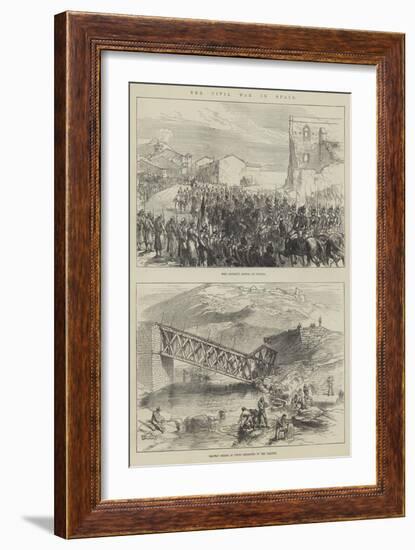 The Civil War in Spain-Charles Robinson-Framed Giclee Print