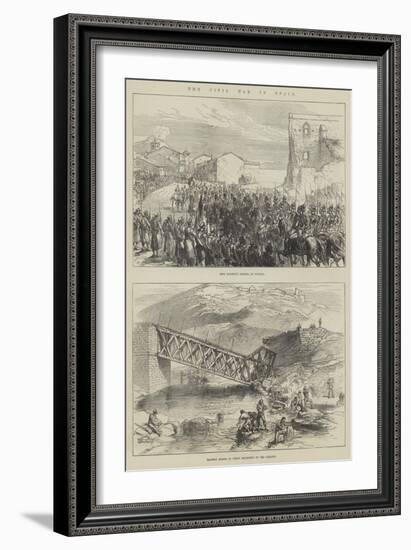 The Civil War in Spain-Charles Robinson-Framed Giclee Print