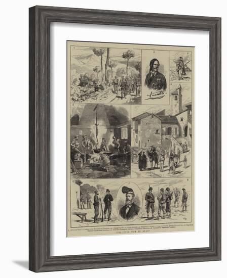 The Civil War in Spain-Joseph Nash-Framed Giclee Print