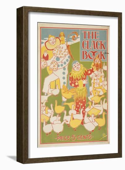 The Clack Book, American Literary Advertising Poster Ca 1890S-null-Framed Giclee Print