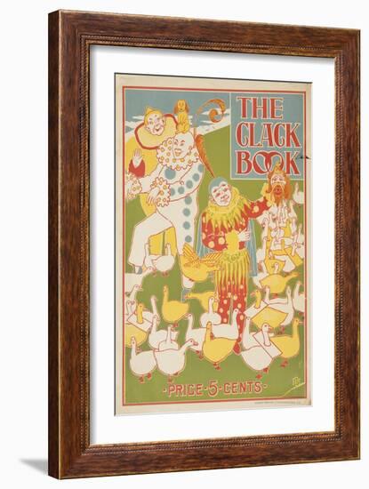 The Clack Book, American Literary Advertising Poster Ca 1890S-null-Framed Giclee Print