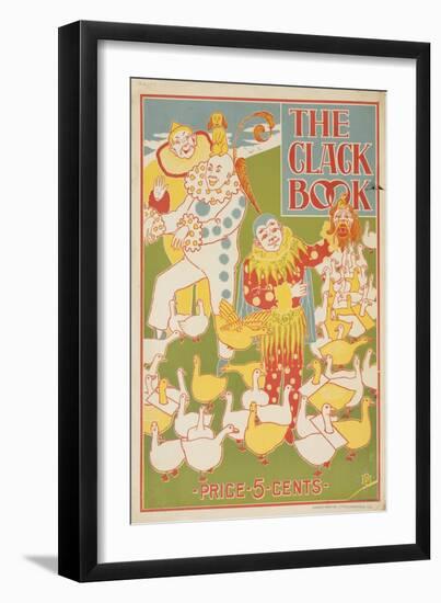 The Clack Book, American Literary Advertising Poster Ca 1890S-null-Framed Giclee Print