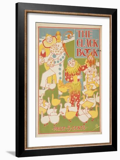 The Clack Book, American Literary Advertising Poster Ca 1890S-null-Framed Giclee Print