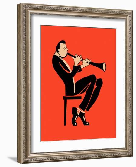 The Clarinet-Mark Rogan-Framed Art Print
