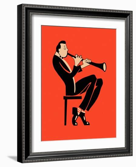 The Clarinet-Mark Rogan-Framed Art Print