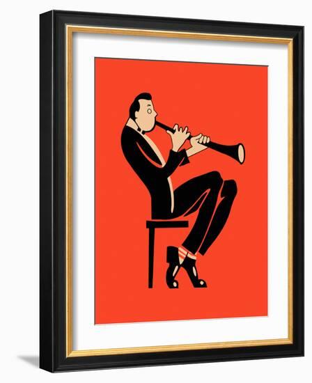 The Clarinet-Mark Rogan-Framed Art Print