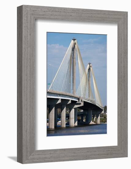 The Clark Bridge over the Mississippi River, also known as Cook Bridge, at Alton, Illinois-Joseph Sohm-Framed Photographic Print