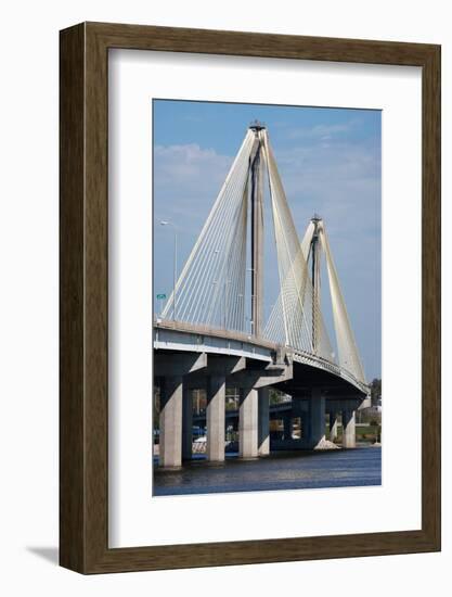 The Clark Bridge over the Mississippi River, also known as Cook Bridge, at Alton, Illinois-Joseph Sohm-Framed Photographic Print