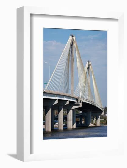 The Clark Bridge over the Mississippi River, also known as Cook Bridge, at Alton, Illinois-Joseph Sohm-Framed Photographic Print