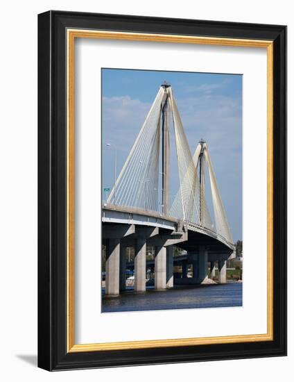 The Clark Bridge over the Mississippi River, also known as Cook Bridge, at Alton, Illinois-Joseph Sohm-Framed Photographic Print