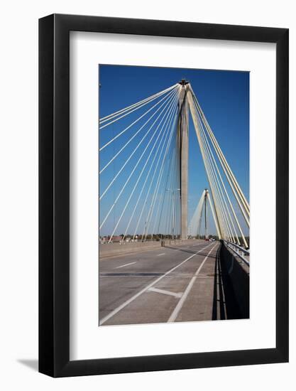 The Clark Bridge over the Mississippi River, also known as Cook Bridge, at Alton, Illinois-Joseph Sohm-Framed Photographic Print