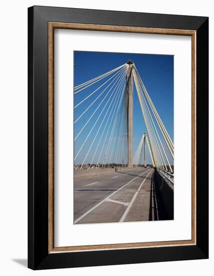 The Clark Bridge over the Mississippi River, also known as Cook Bridge, at Alton, Illinois-Joseph Sohm-Framed Photographic Print