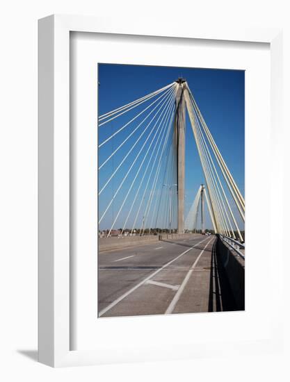 The Clark Bridge over the Mississippi River, also known as Cook Bridge, at Alton, Illinois-Joseph Sohm-Framed Photographic Print