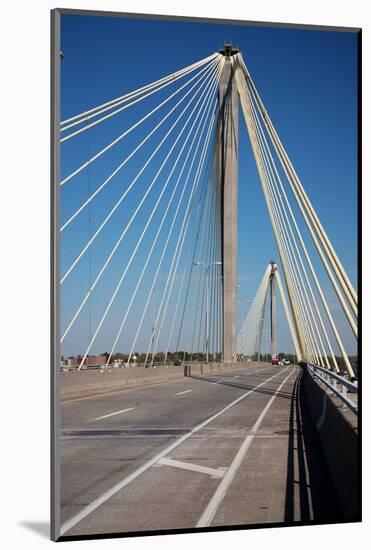 The Clark Bridge over the Mississippi River, also known as Cook Bridge, at Alton, Illinois-Joseph Sohm-Mounted Photographic Print