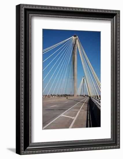 The Clark Bridge over the Mississippi River, also known as Cook Bridge, at Alton, Illinois-Joseph Sohm-Framed Photographic Print