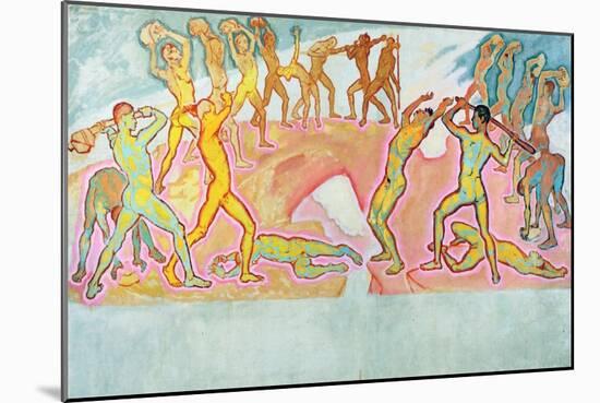 The Clash of the Titans, 1913-15-Koloman Moser-Mounted Giclee Print