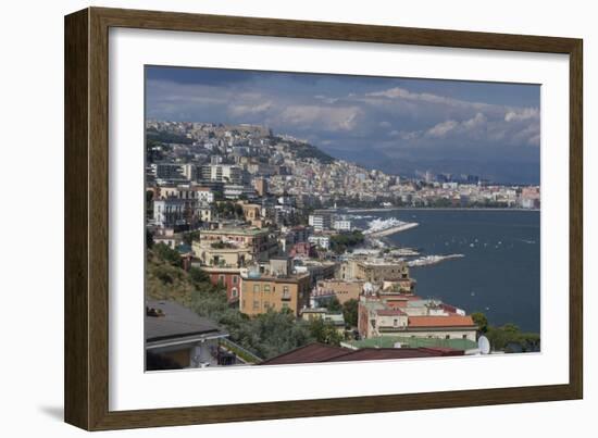 The Classic View over the City of Naples, Naples, Campania, Italy, Europe-Natalie Tepper-Framed Photo