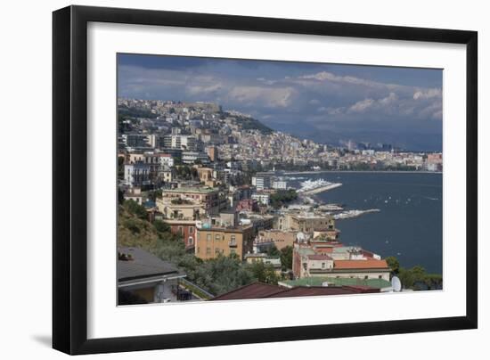 The Classic View over the City of Naples, Naples, Campania, Italy, Europe-Natalie Tepper-Framed Photo