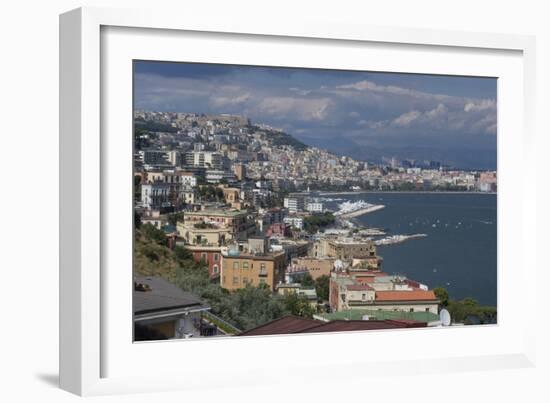 The Classic View over the City of Naples, Naples, Campania, Italy, Europe-Natalie Tepper-Framed Photo