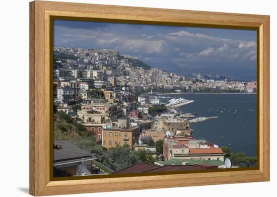 The Classic View over the City of Naples, Naples, Campania, Italy, Europe-Natalie Tepper-Framed Stretched Canvas