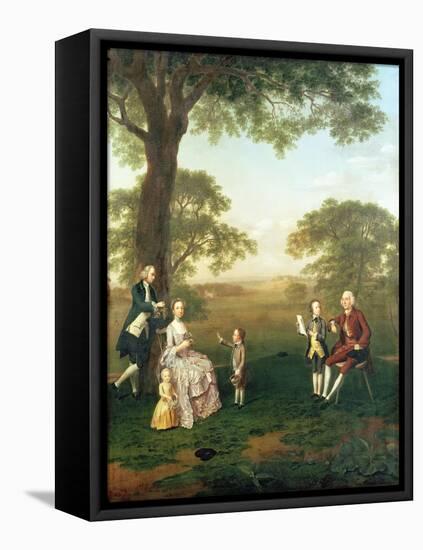 The Clavey Family in their Garden at Hampstead-Arthur Devis-Framed Premier Image Canvas