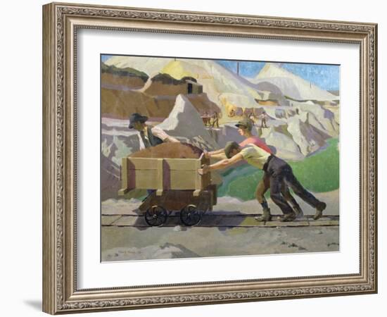 The Clay Pit, 1923-Harold Harvey-Framed Giclee Print