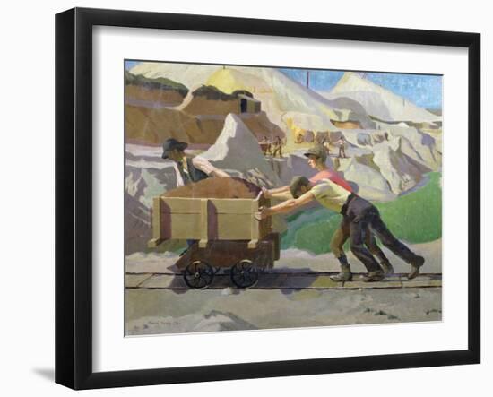 The Clay Pit, 1923-Harold Harvey-Framed Giclee Print