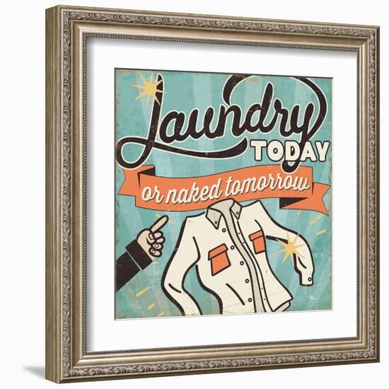 The Cleaners I-Pela Design-Framed Art Print