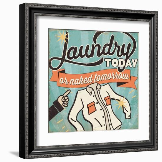 The Cleaners I-Pela Design-Framed Art Print