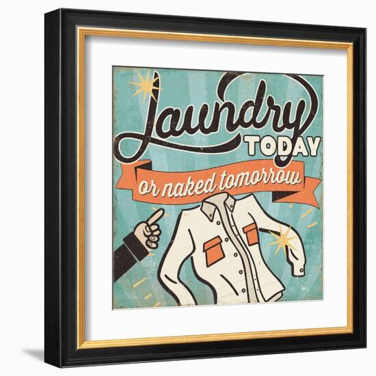 The Cleaners I-Pela Design-Framed Art Print