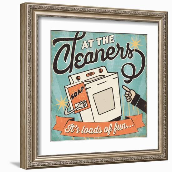 The Cleaners II-Pela Design-Framed Art Print