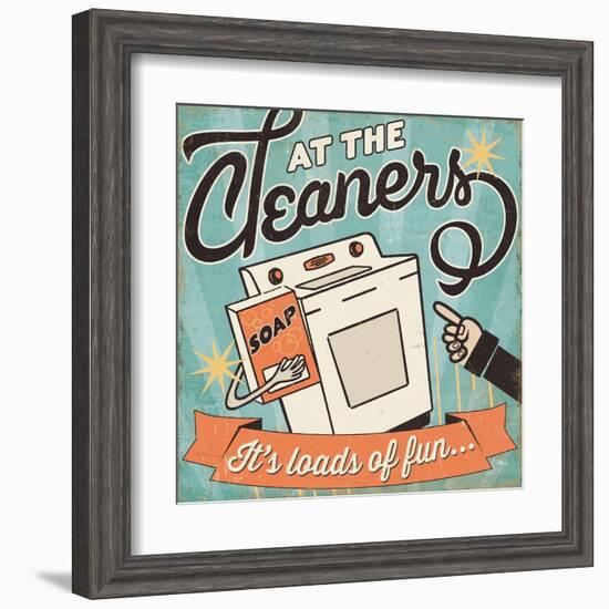 The Cleaners II-Pela Design-Framed Art Print