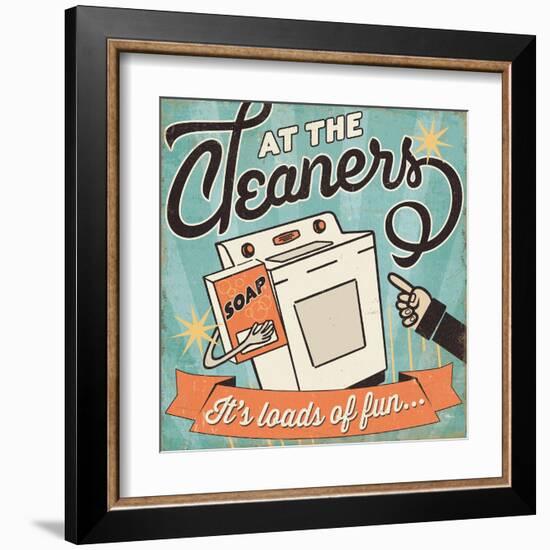 The Cleaners II-Pela Design-Framed Art Print