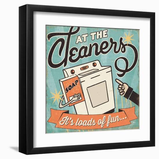 The Cleaners II-Pela Design-Framed Art Print