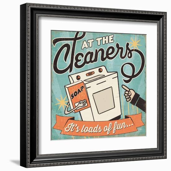 The Cleaners II-Pela Design-Framed Art Print