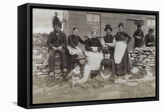 The Cleary Family-Robert French-Framed Premier Image Canvas