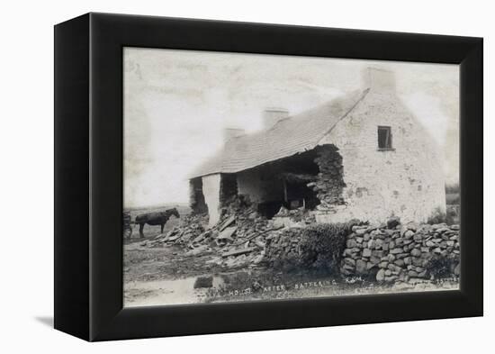 The Cleary House after Battering Ram, Eviction at the Vandeleur Estate, County Clare, Ireland, 1888-Robert French-Framed Premier Image Canvas