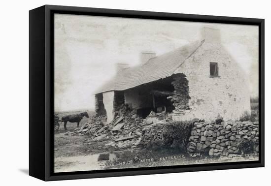 The Cleary House after Battering Ram, Eviction at the Vandeleur Estate, County Clare, Ireland, 1888-Robert French-Framed Premier Image Canvas