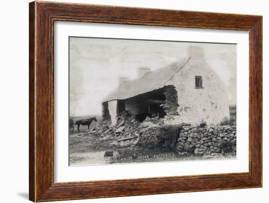 The Cleary House after Battering Ram, Eviction at the Vandeleur Estate, County Clare, Ireland, 1888-Robert French-Framed Giclee Print