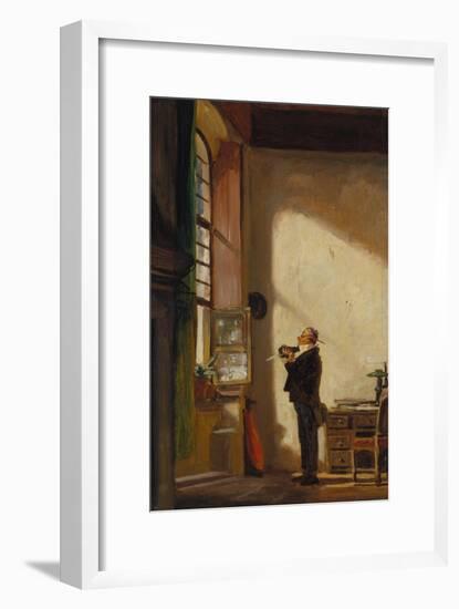 The Clerk, about 1850-Carl Spitzweg-Framed Giclee Print